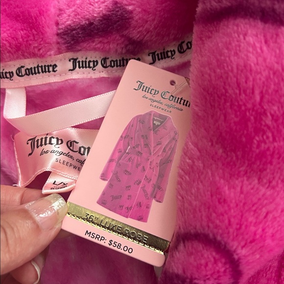 Juicy Couture Pink Robe - NWT - Picture 5 of 8